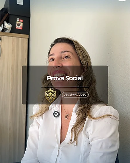 Depoimento em vídeo da Laissa, cliente da Lions, sobre o sistema de reconhecimento facial