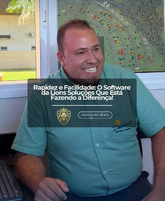 Depoimento em vídeo do Samuel, cliente da Lions, sobre o controle de acesso